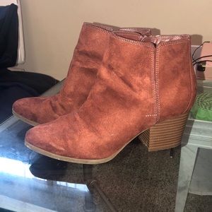burnt orange booties